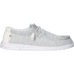 HEYDUDE Wally Sox Herren Schuhe grau 45 - Bequeme Slipper mit elastischen Schnürsenkeln für einfaches An- und Ausziehen. Atmungsaktives Obermaterial und herausnehmbare Einlegesohle sorgen für hohen Tragekomfort – ideal für den entspannten Lifestyle.