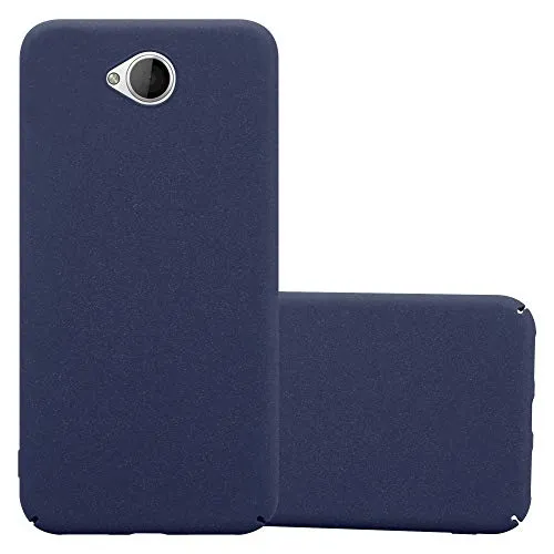 Cadorabo Hülle kompatibel mit Nokia Lumia 650 Schutzhülle TPU Silikon Case Frost Design Anti Rutsch Slim Kratzfest Stabiles Hardcase mit Rundumschutz Case Hülle für Nokia Lumia 650 in Blau