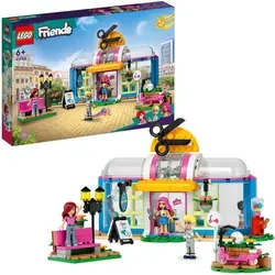 LEGO 41743 Friends Friseursalon Set - Bauspielzeugset für Kinder ab 6 Jahren, kreatives Friseur-Abenteuer mit Mini-Puppen Paisley und Olly, inklusive Styling-Stationen und vielfältigem Zubehör für fantasievolles Spielen.