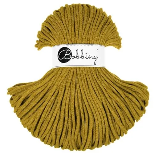 Bobbiny Makramee-Flechtkordel, 5 mm, 100 m, Gelb (Spicy Yellow)