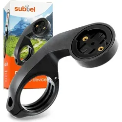 subtel Fahrradhalterung – Lenkerhalter für Navi, GPS & Fahrradcomputer – kompatibel mit Garmin Edge 1040, 1030, 1000, 830, 820, 800, 530, 520,... - Schwarz