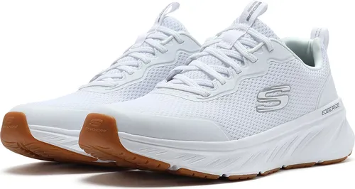 Skechers Herren EDGERIDE-REKZE Wanderschuh - Weiße Herren-Sneaker mit Lace-up-Verschluss, ideal für Sport und Freizeit, bequem und stylisch.