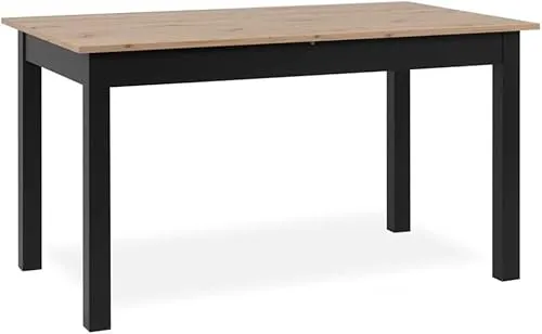 Newroom Esstisch Noa, ausziehbar bis 180 cm - Esstisch aus Wildeiche mit modernem Design, ideal für gesellige Dinner und platzsparend dank der Ausziehfunktion.