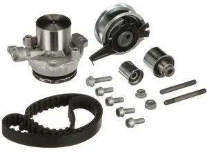 GATES Wasserpumpe + Zahnriemensatz für VW, SEAT, AUDI, SKODA - Autoteile - Hochwertiger Zahnriemensatz mit Wasserpumpe für zuverlässige Leistung und lange Lebensdauer, passend für zahlreiche Modelle von VW, SEAT, AUDI und SKODA.