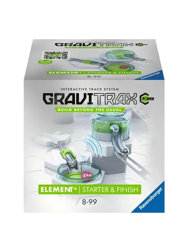 Ravensburger GraviTrax POWER Element Starter Finish 26810 - Elektronische Erweiterung für Kugelbahnen, interaktiv und programmierbar für kreatives Spielen und analytisches Denken