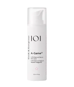 Geek & Gorgeous A-Game 20 – Hochdosiertes Anti-Aging Serum mit 0,2% Retinal - Tagespflege für reife Haut mit intensiver Zellerneuerung; Schnell wirksam und irritationsfrei für sichtbar jüngere Haut.