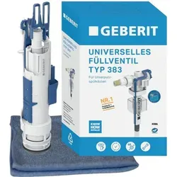 BADfabrik24 Geberit Füll- & Spülventil Set Typ 383 & 212 - Komplettset für Geberit Sigma, Delta und UP300 Spülkästen. Einfache Montage ohne Werkzeug, leiser Betrieb und wassersparend – ideal für schnelle Reparaturen.