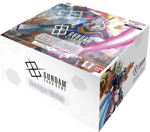 Gundam Booster Display Newtype Rising GD01 (Englisch) - Sammelkarten-Display mit 24 Booster Packs, inklusive neuen Zeon- und Neo-Zeon-Karten für strategische Deckanpassungen und spannendes Gameplay!