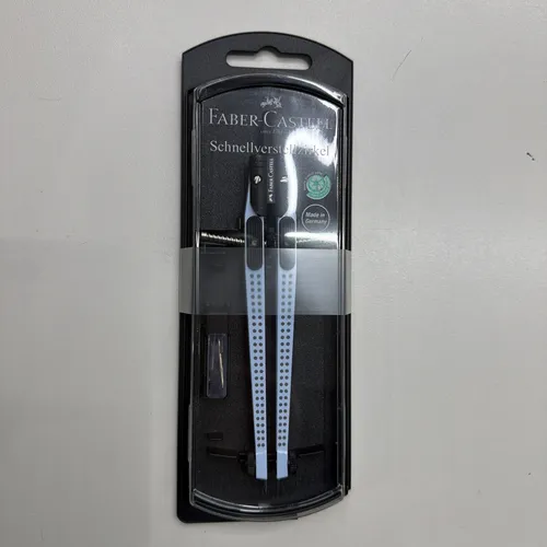 FABER-CASTELL Schnellverstellzirkel GRIP hellblau NEU