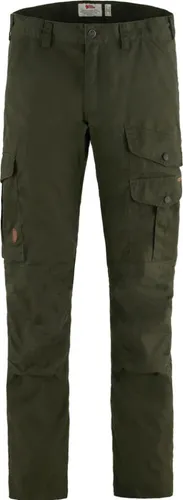 Fjällräven Barents Pro Hunting Trousers - Robuste Funktionshose für die Jagd, gefertigt aus G-1000® Silent Eco für geräuscharmes Bewegen im Wald. Praktische Taschen und UV-Schutz machen sie zum idealen Begleiter.
