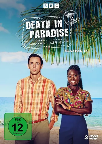 DEATH IN PARADISE Staffel 13 - 3 DVD Set - Fernsehserie, neu und originalverpackt, mit spannenden Kriminalfällen in der Karibik, ideal für Serienliebhaber!