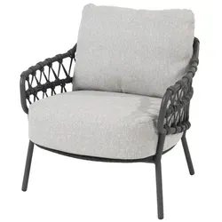 4Seasons Calpi Low Dining Sessel inkl. 2 Kissen - Anthrazit