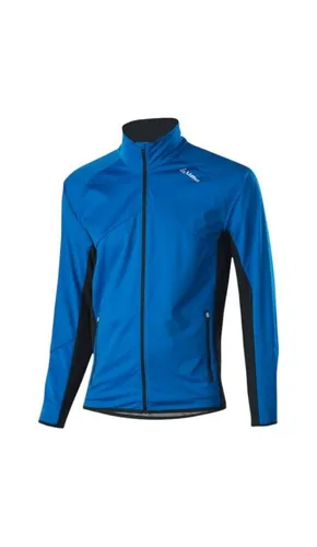Löffler Softshelljacke Alpha WS Light – Winddicht & Atmungsaktiv, Indigoblau, Größe 52 - Multisportjacke für Herren, ideal für aktive Tage. Sie ist wasserabweisend, winddicht und passt sich dank elastischer Einsätze perfekt an. Mit reflektierenden Details für mehr Sicherheit.