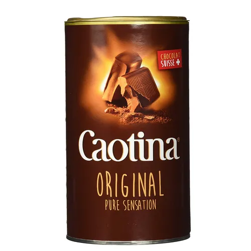 Caotina Kakao, Vollmilch Schokolade (500 g) - Kakao, cremiger Genuss mit Schweizer Schokolade, perfekt für jede Jahreszeit – ob warm im Winter oder kühl im Sommer.