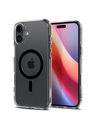 Spigen für iPhone 16 Hülle - Anti-Yellowing Ultra Hybrid MagFit Case, transparent und dünn für optimalen Schutz
