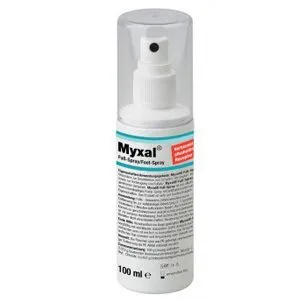 Myxal Fuß-Spray 100 ml - Effektiver Fußgeruchskiller - Myxal Fuß-Spray 100 ml ist ideal zur Desinfektion von Schuhen und Strümpfen. Es bietet zuverlässigen Schutz vor unangenehmen Gerüchen und sorgt für frische Füße. Die alkoholfreie Formel ist besonders hautverträglich und einfach anzuwenden.