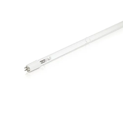 Philips TUV 25W T5 Entkeimungsröhre - Entladungslampe mit 9.000 Stunden Lebensdauer und 82 V Nennspannung, ideal für Entkeimung und Desinfektion. Einfache Installation dank 4 Pin Single Ended Fassung.