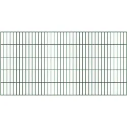 Alberts Doppelstab-Gittermatte 2000 mm x 800 mm - Grün RAL 6005 - Doppelstabmattenzaun für langlebige Einzäunung, mit korrosionsbeständiger Verzinkung und glatter Kunststoffbeschichtung für optimalen Wetterschutz.