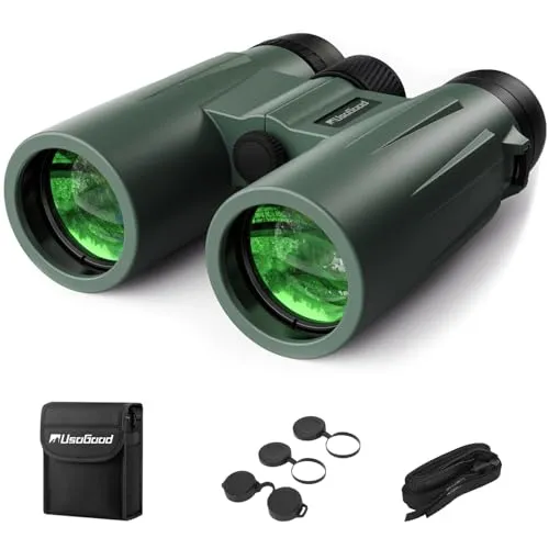Usogood 12x50 Binoculars Professional mit GroßEr Reichweite Fernglas Erwachsene – Bak4-Prisma und Lentes FMC, rutschfest und Wasserdicht, Fernglas Vogelbeobachtung, Jagd, Wandern, Konzerte