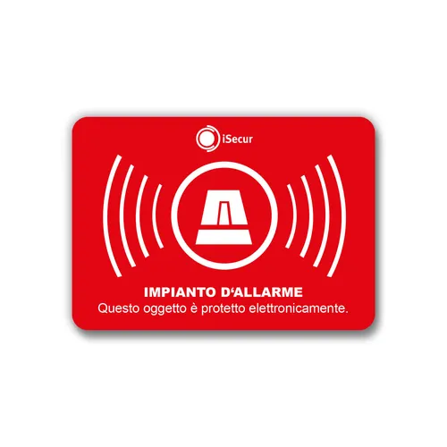 pezzi adesivo "Allarme", iSecur®, allarmato, 5x3,5cm, I hin_239 6