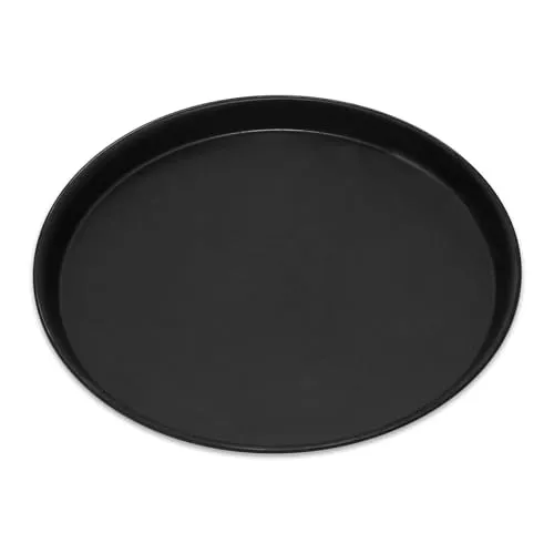GRÄWE Pizza Backblech Ø 24 cm, rund, Pizzablech aus Blaublech, hitzebeständig bis 400 °C, unbeschichtet, Made in Germany