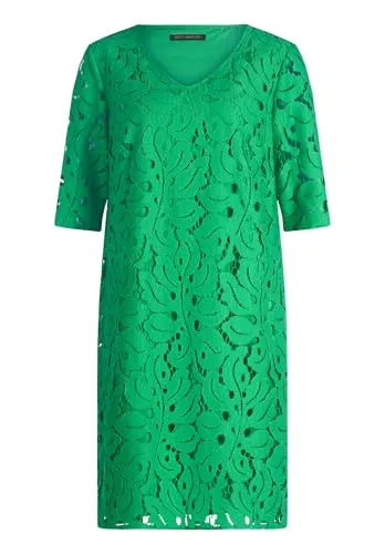 Betty Barclay Damen Kleid 1818/1776 in Kelly Green, Größe 42 - Elegantes Damenkleid von Betty Barclay in Kelly Green. Der V-Ausschnitt und die 3/4-Ärmel sorgen für einen modernen Look. Perfekt für festliche Anlässe, einfach überziehen und stilvoll auftreten.