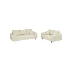 S-Style Möbel Polstergarnitur 3+2 Kristian - Couchgarnituren im skandinavischen Stil mit hochwertigem Chenille-Stoff und bequemer Wellenfederung für maximalen Komfort und Eleganz.
