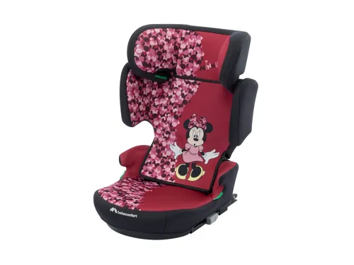 Bebeconfort Disney Hera i-Fix, Klappbarer Kindersitz für 3,5-12 Jahre - Sicherer und leichter Klappsitz für Kinder (100-150 cm) mit Disney Minnie-Design. Bietet 14 Kopfstützenpositionen und ISOFIX-Befestigung für optimalen Komfort und Sicherheit im Auto.