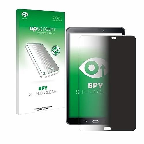 upscreen Anti-Spy Blickschutzfolie für Samsung Galaxy Tab A 10.1 SM-T585 / T580 (2016) Privacy Displayschutz-Folie [Sichtschutz, Blaulichtfilter]