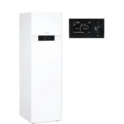 Viessmann Vitocal 222-G Wärmepumpe 10,4 kW - Kompakte Sole/Wasser-Wärmepumpe mit integriertem 220 L Speicher-Wassererwärmer. Hohe Effizienz und leiser Betrieb, ideal für Einfamilienhäuser. Flexibles Anschlusskonzept für einfache Montage.