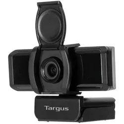 Targus Webcam Pro 1080p Full HD - Webcam mit Flip Privacy Cover, ideal für sichere Videokonferenzen in Full HD mit eingebautem Mikrofon und USB 3.0 Anschluss.