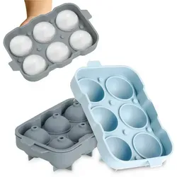 Blumtal Eiswürfelform Silikon 3-tlg. - BPA-frei mit Deckel - Praktische 3-tlg. Eiswürfelform aus BPA-freiem Silikon in ansprechenden Graublau-Tönen. Ideal für Getränke, Cocktails und Smoothies. Die Formen sind lebensmittelecht und erleichtern das Entnehmen der Eiswürfel.