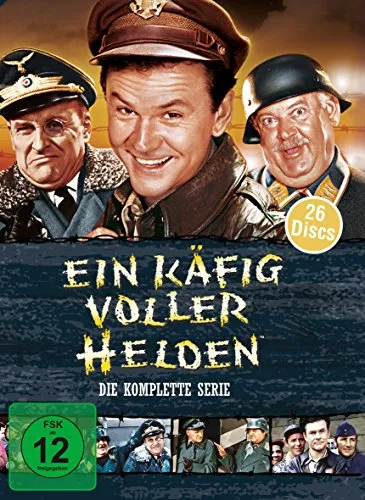 Ein Käfig voller Helden - Die komplette Serie [26 DVDs] - Lustige Kriegs-Komödie mit 26 DVDs, ideal für Fans von humorvollen Geschichten über den Zweiten Weltkrieg. Freigegeben ab 12 Jahren.