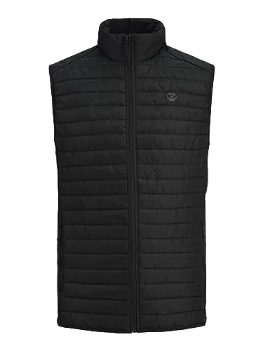 JACK & JONES PLUS JJEMULTI Bodywarmer Collar PS - Wander- & Outdoor-Weste für Herren, winddicht und ideal für den lässigen Look unter Blazern oder allein getragen. Hergestellt aus recyceltem Polyester.