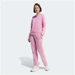 adidas Trainingsanzug W 3S TR TS (2-tlg) rosa L (42/44) - Sportlicher 2-teiliges Set aus 100% Polyester, ideal für Freizeit und Training. Maschinenwaschbar und in stylischem Tropic Bloom Design.