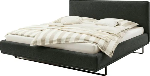 SCHÖNER WOHNEN-Kollektion Polsterbett COMO in der Breite 180cm, mit schwarzen Metallkufen, erhältlich in verschiedenen Farben