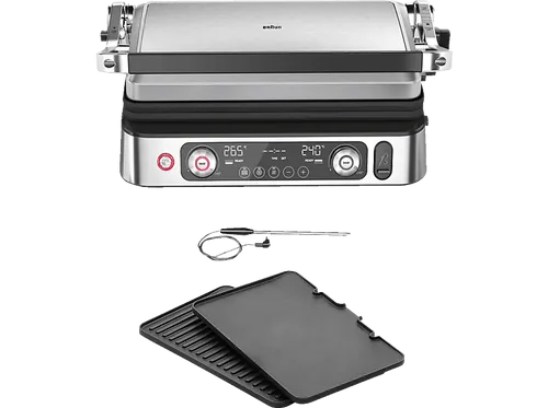 BRAUN Multigrill 9 Pro CG 9160 Kontaktgrill - Vielseitiger Kontaktgrill mit 2200 W Leistung für perfekte Grillresultate, ideal für Grillliebhaber und kreative Kochabende.