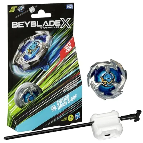 Beyblade X Sword Dran 3-60F Starter Pack - Rasante Battles - Battling Tops: Mit dem innovativen X-Celerator Beschleunigungssystem für extreme Geschwindigkeiten und leicht zusammenbaubaren Teilen für spannende Kopf-an-Kopf Battles.