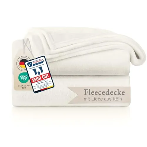 Blumtal Fleecedecke 270x230 cm - Oeko-TEX zertifizierte Kuscheldecke - Bettdecken: Extra flauschige und pflegeleichte Decke für gemütliche Abende auf dem Sofa oder im Bett - hält dich warm und behaglich.