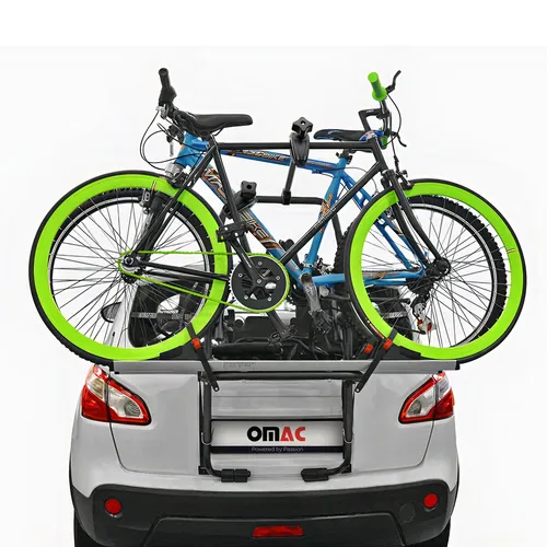 Fahrradträger Heckklappe E Bike Audi A1 - 2 Fahrräder - Fahrradheckträger für 2 Fahrräder, robust und leicht zu installieren, ideal für Outdoor-Abenteuer und maximale Sicherheit beim Transport.