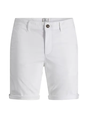 JACK & JONES Male Chino Shorts Regular Fit - Herren-Shorts aus 98% Baumwolle und 2% Elasthan, perfekt für den Sommer und angenehm zu tragen.