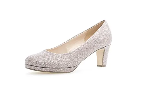 Gabor Damen Plateaupumps, Frauen Absatzschuhe,Ausgehschuhe,Abendschuhe,Court Shoes,Pumps,Plateau,Plateau-Absatz,hohe Sohle,rosato,44 EU / 9.5 UK