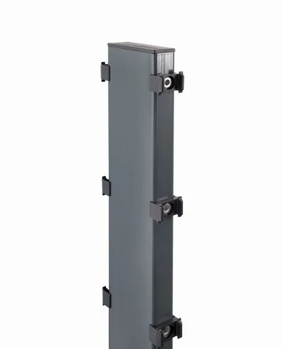 Alberts Zaunpfosten für Gabionen Step² - anthrazit, 1,07m - Zaunpfosten für Gabionen aus robustem, kunststoffbeschichtetem Stahl in eleganter anthrazit Farbe. Ideal für stabilen und langlebigen Zaunbau.