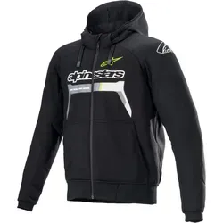 Alpinestars Chrome Ignition Motorrad Textiljacke 4XL, schwarz-gelb - Motorradjacke mit Baumwollgefühl für hohen Komfort, Nucleon Flex Plus Armierung und kompatibel mit Tech-Air® 5 Airbag System für optimalen Schutz.