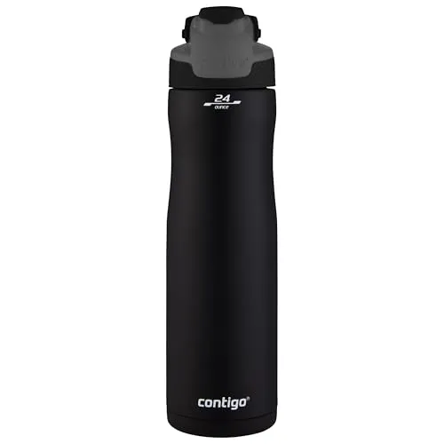 Contigo Autoseal Chill Matte Black 720ml - Hochwertige Wasserflasche mit AUTOSEAL-Technologie für auslaufsicheren Genuss. Hält Getränke bis zu 28 Stunden kühl und bietet praktische Handhabung für unterwegs.
