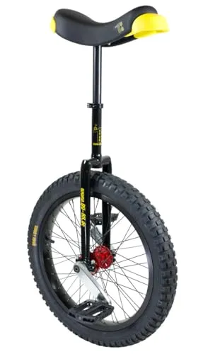 QU-AX Einrad Muni Starter 20 - schwarz - Akrobatik: Next-Level-Einrad-Power mit 2,5'' breiten Reifen für optimale Geländetauglichkeit und Fahrspaß im Outdoor-Bereich.