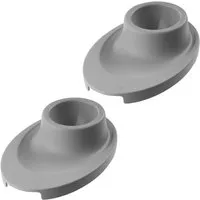 Fackelmann Eierbecher Eco, 2 St., grau 33021 - Stilvolle Eierbecher von Fackelmann im modernen lichtgrauen Design. Nachhaltig aus umweltfreundlichem Material gefertigt, bieten sie eine praktische Ablage für Eierlöffel. Ideal für ein elegantes Frühstück.