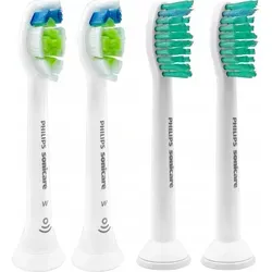 Philips Sonicare DiamondClean ProResults Bürstenköpfe Standard Weiß 4er Set - Original Philips Bürstenköpfe für die Sonicare Zahnbürste. Entfernen Sie bis zu 100 % mehr Flecken in nur einer Woche für ein strahlendes Lächeln. Ideal für die tägliche Zahnpflege!