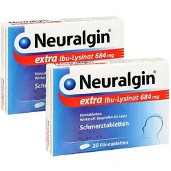 Neuralgin Extra Ibu Lysinat FTA Doppelp 2X20 St
