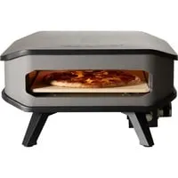 Millarco Gas Pizzaofen - mobiler Pizzaofen mit 34x34 cm Pizzastein, bis 400 Grad regelbar für schnelle Pizzazubereitung in nur 2 Minuten